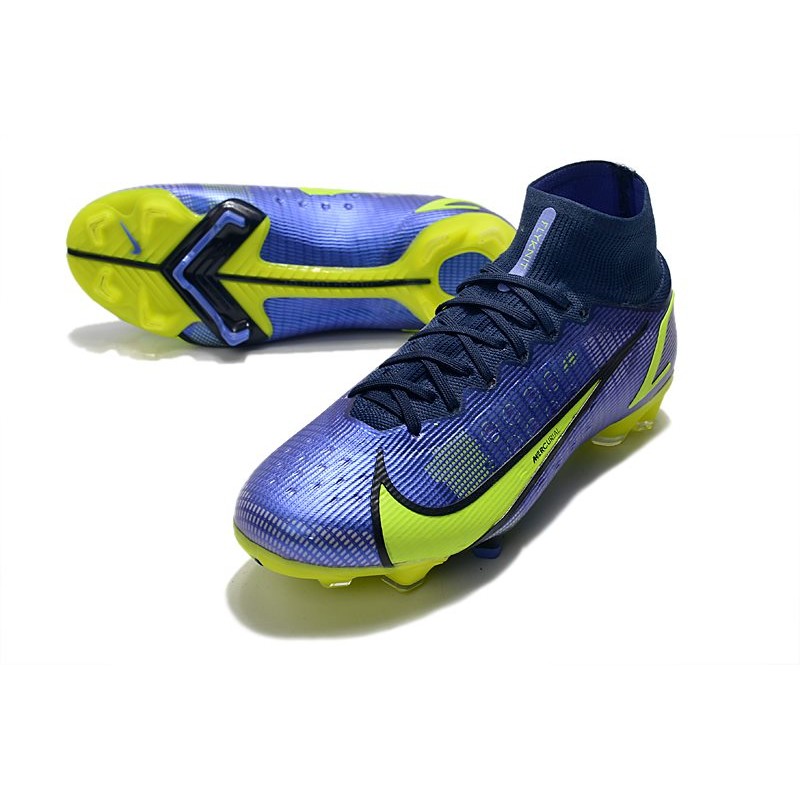 Nike Mercurial Superfly VIII Elite DF FG Recharge Neon Modrý Navy